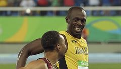 Usain Bolt na Olympiád v Riu.