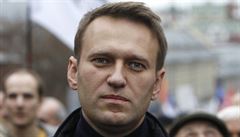 Vdce ruské opozice Alexej Navalnyj na demonstraci vyzval obany, aby vyli do...