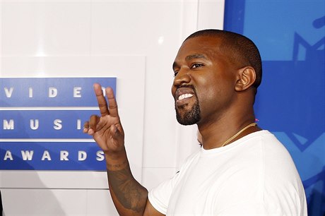 Kanye West na pedávání cen MTV v Madison Square Garden.