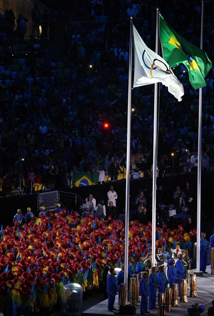 Závrený ceremoniál na hrách v Riu.