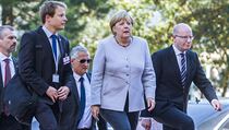 Angela Merkelov na nvtv v Praze