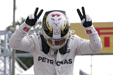 Lewis Hamilton bhem Velké ceny Itálie