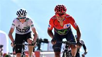Nairo Quintana a Chris Froome v sobotní etapě Vuelty. | na serveru Lidovky.cz | aktuální zprávy