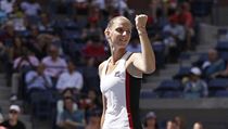 Karolna Plkov slav postup do semifinle US Open.