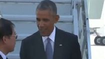 Prezident USA Barack Obama přiletěl do USA. | na serveru Lidovky.cz | aktuální zprávy