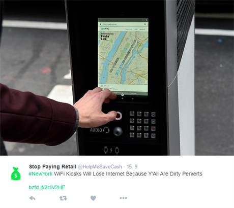 Wi-fi kiosky nahradily v New Yorku telefonní budky.