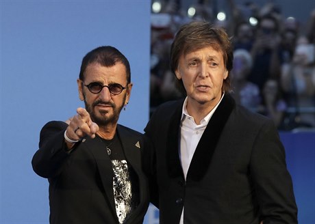 Ringo Starr a Paul McCartney na premiée filmu  The Beatles: Eight Days a Week...