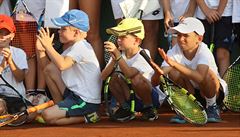 Mladí tenisté na náboru v Prostjov.