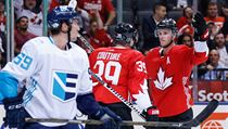 Svtov pohr hokejist - Kanada vs. Evropa (radost Couture a Toews.)