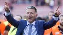 Slavící Jaroslav Šilhavý (derby Sparta vs Slavia). | na serveru Lidovky.cz | aktuální zprávy