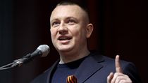 Lídr radikální organizace Oplot Jevgenij Žilin mluví v roce 2014 na podporu... | na serveru Lidovky.cz | aktuální zprávy