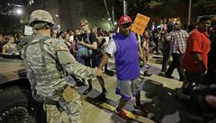 V americkém Charlotte se opt protestovalo proti policejnímu násilí vi...