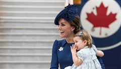 Kate spolu s dcerou Charlotte na návtv v Kanad.