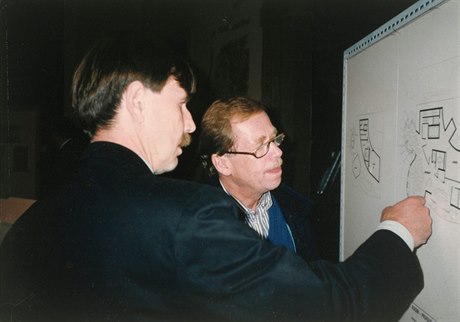 Václav Havel a Vlado Miluni.