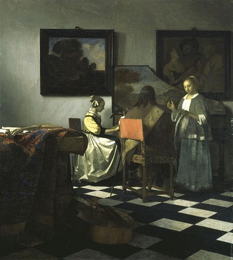 Jan Vermeer : Koncert (16641666) má odhadovanou cenu 200 milion dolar, v...