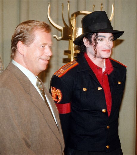 Václav Havel a Michael Jackson.