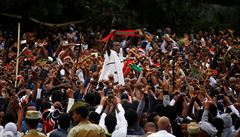 Oromská populace se vyznauje vysokým pirozeným pírstkem, ron poet...