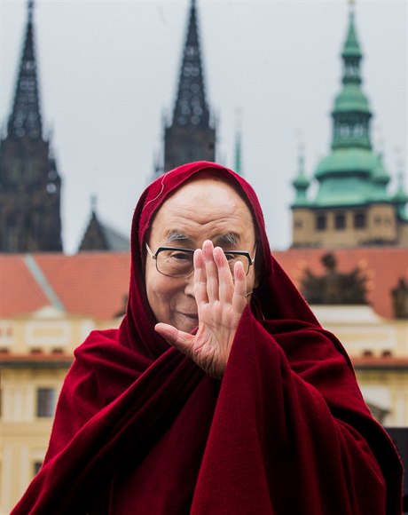 Tibetský duchovní vdce dalajlama. 