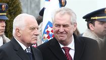 Bývalý prezident Václav Klaus a současný prezident Miloš Zeman. | na serveru Lidovky.cz | aktuální zprávy