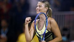 Maria Sharapovová bhem akce World Team tenis exhibition na podporu AIDS...