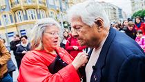 Shromáždění bylo vzpomínkou na oběti holocaustu. Zúčastnili se ho pamětníci... | na serveru Lidovky.cz | aktuální zprávy