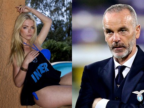 April Summersová a nový kou Interu Stefano Pioli, který naposledy vedl Lazio...