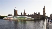 Budova starobylho Westminsteru v Londn, sdla britskho parlamentu,...