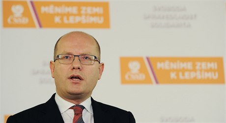 Premiér Bohuslav Sobotka