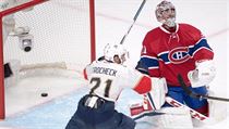 Carey Price právě inkasoval gól ze zlomené hokejky Aarona Ekblada. | na serveru Lidovky.cz | aktuální zprávy