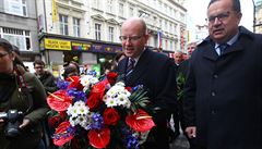 Premiér Bohuslav Sobotka bhem dne 17. listopadu.