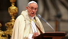 Pape Frantiek pi svém projevu odsoudil nárst nesnáenlivosti mezi rasami a...