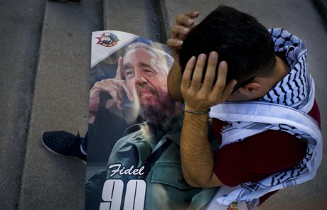 Palestinský student medicíny v Havan je zdrcený smrtí Fidela Castra.