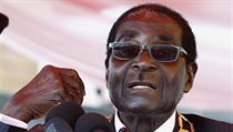 Robert Mugabe bhem svho projevu u pleitosti oslav boje za nezvislost