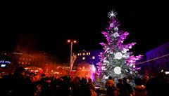 Rozsvcení vánoního stromu v Brn.