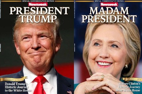 Dv obálky asopisu Newsweek vysvtlily konspiraní weby po svém.