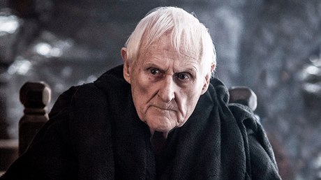 Britský herec Peter Vaughan, pedstavitel Aemona Targaryena v seriálu Hra o...