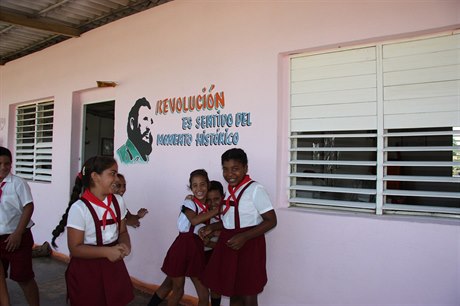 Fidel Castro je namalován tém vude