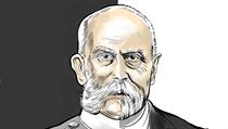 František Josef I. a Tomáš Garrigue Masaryk. František Josef I. a Tomáš Garrigue Masaryk.