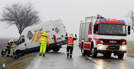 Náledí na Chrudimsku zpsobilo nkolik dopravních nehod.