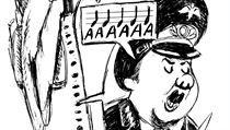 Kresba pádu ruského letadla z časopisu Charlie Hebdo. | na serveru Lidovky.cz | aktuální zprávy