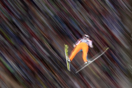 Skokan na lyích Roman Koudelka.
