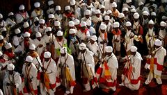 V pátek probhly tradiní oslavy Vánoc ortodoxních etiopských kesan