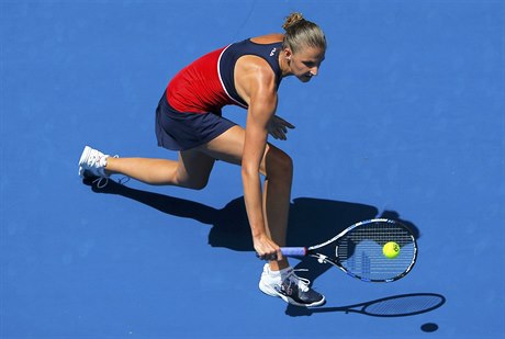 Karolína Plíková v zápise prvního kola dvouher na Australian Open proti...