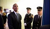 Prezident Obama ek v zkulis ped svm proslovem ped Generlnm...