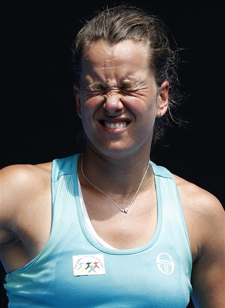 Barbora Strýcová v osmifinále Australian Open.