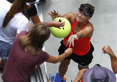 Mirjana Luiová-Baroniová po postupu do tvrtfinále Australian Open.