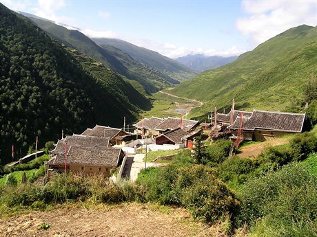 Songpan - tibetská vesnika cestou k Ice Mountain.