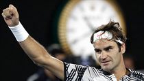 Roger Federer slaví postup do finále Australian Open. | na serveru Lidovky.cz | aktuální zprávy