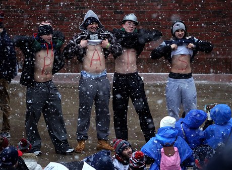 Boston slaví vítzství New England Patriots v letoním Super Bowlu.