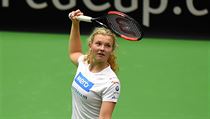 Kateřina Siniaková při tréninku na 1. kolo Fed Cupu proti Španělsku. | na serveru Lidovky.cz | aktuální zprávy